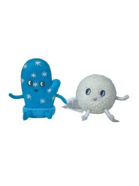 Wondershop Holiday Winter Felt Duo MITTEN & SNOWBALL Figures 8" Length